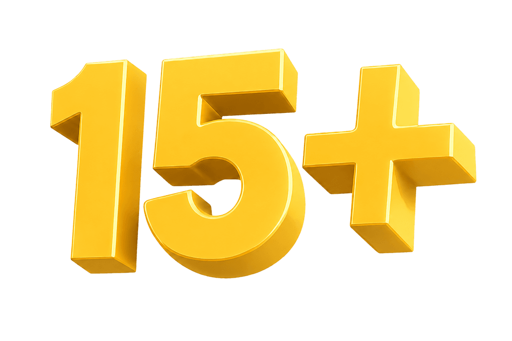 15+